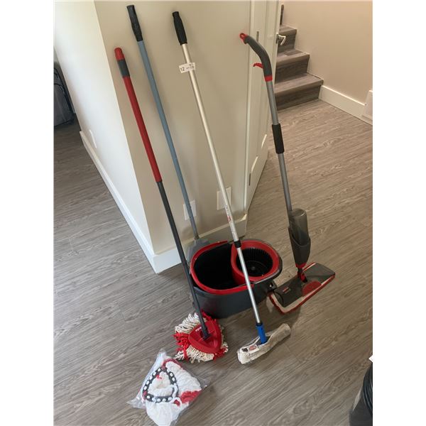Vileda Easy-Wring Mop, Rubbermaid Reveal Mop, and Other Cleaning Supplies