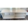 Image 1 : Wooden Horizontal Shelving Unit (19"H x 47.5"W x 15.5"D)