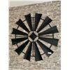 Image 1 : Metal Farm Windmill Wall Decoration (40" Diameter)