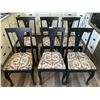 Image 1 : 6 x Rustic Wooden Dining Chairs (37.5"H x 18"W x 20"D)