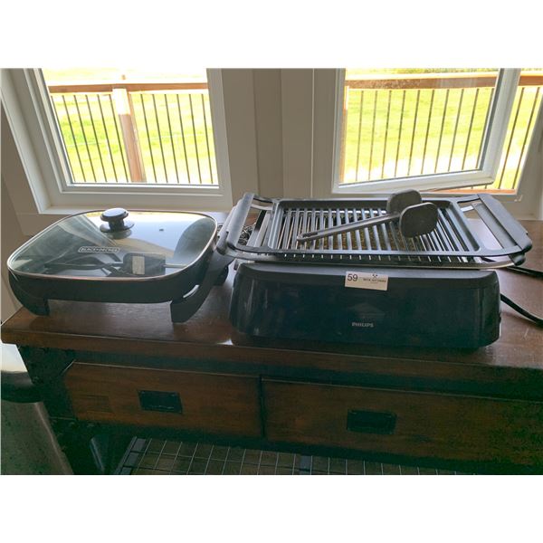 Black & Decker Electric Skillet (Model SK1215BC), Philips Electric Grill, and More!