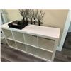 Image 1 : Wooden Horizontal Shelving Unit (31"H x 58.75"W x 15.5"D)