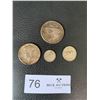Image 1 : American 90% Silver Half Dollar and Canadian 80% Silver Dollar, Dime, and Quarter