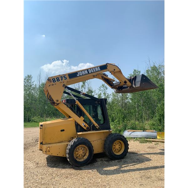 John Deere Skid Steer (8875) 2950 Hours and Bucket Teeth Attachment