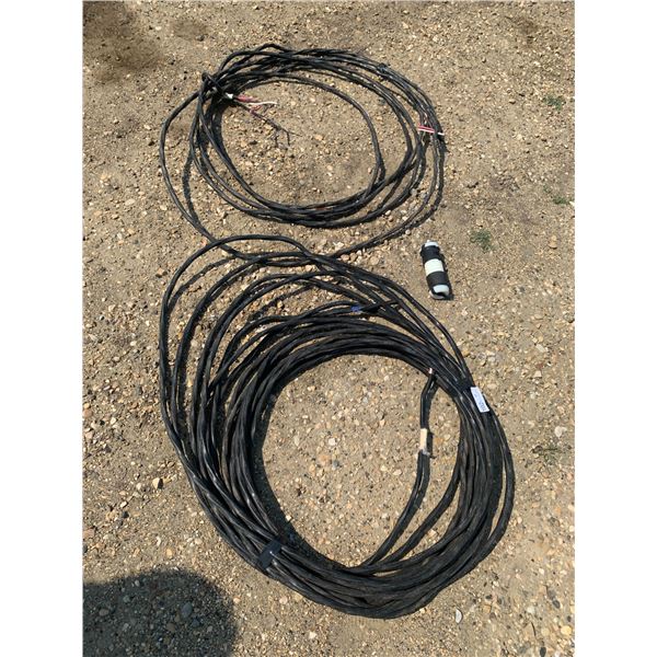 2 x NMWU 10 Gauge Cables with Two Rough End and 30 A Plug