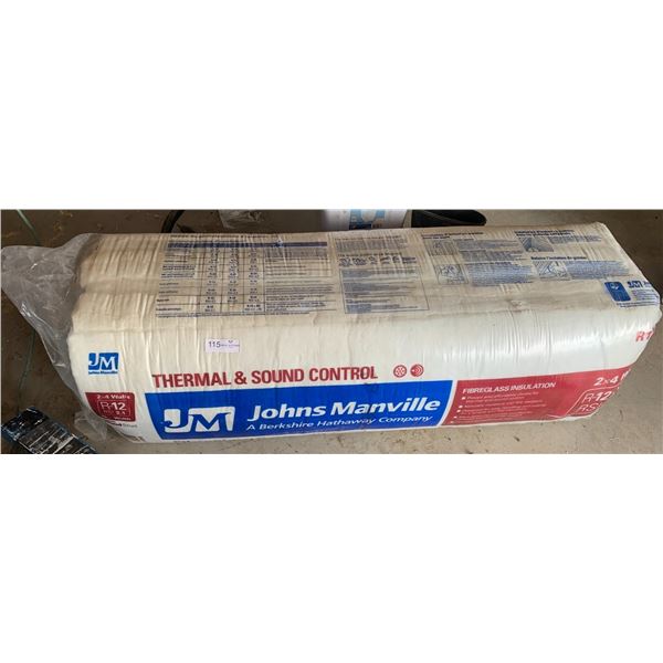 Brand-New Johns Manville Thermal and Sound Control Fibreglass Insulation
