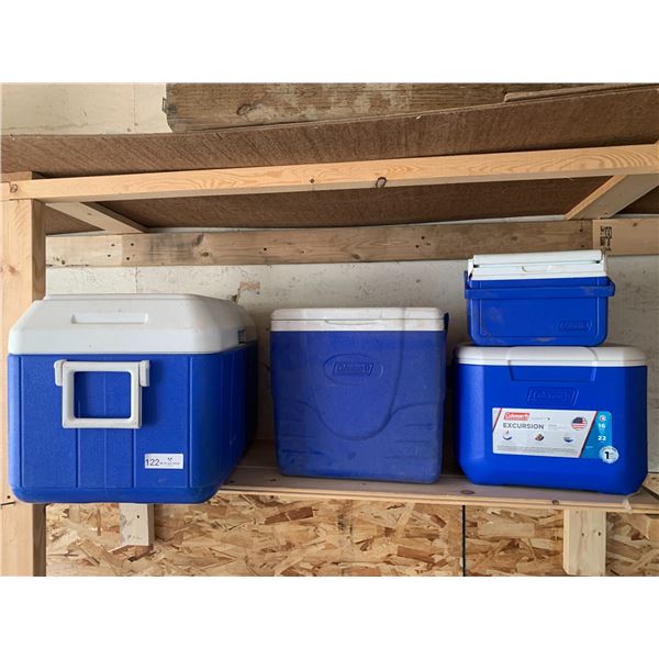 4 x Coleman Coolers