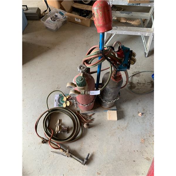 Oxy-Fuel Welding Apparatus - Compression Tanks, Torch, and More!