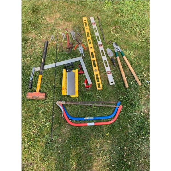 Assortment of Tools - Saws, Levels, and More!