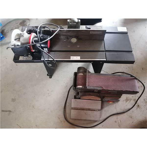 Craftsman 4" Belt/6" Disc Sander (113.286430C) and Router (A3267)