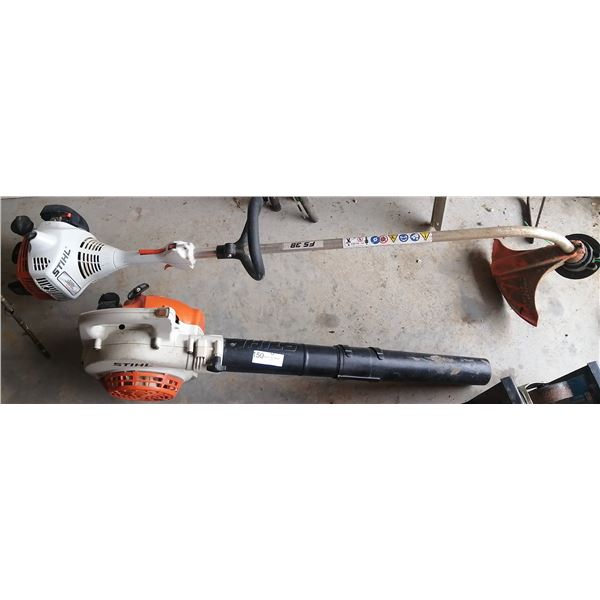 Stihl FS38 Edger and Stihl SH55 Vac/Blower