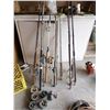 Image 1 : Assortment of Fishing Rods, Reels, and Nets