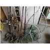 Image 9 : Assortment of Fishing Rods, Reels, and Nets