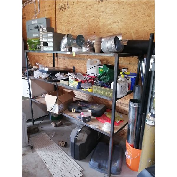 Metal Shelving Unit (CONTENTS NOT INCLUDED) (60.5"H x 76"W x 26"D)