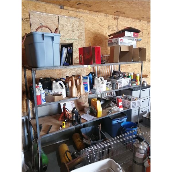 Metal Shelving Unit (CONTENTS NOT INCLUDED) (60.5"H x 76"W x 26"D)