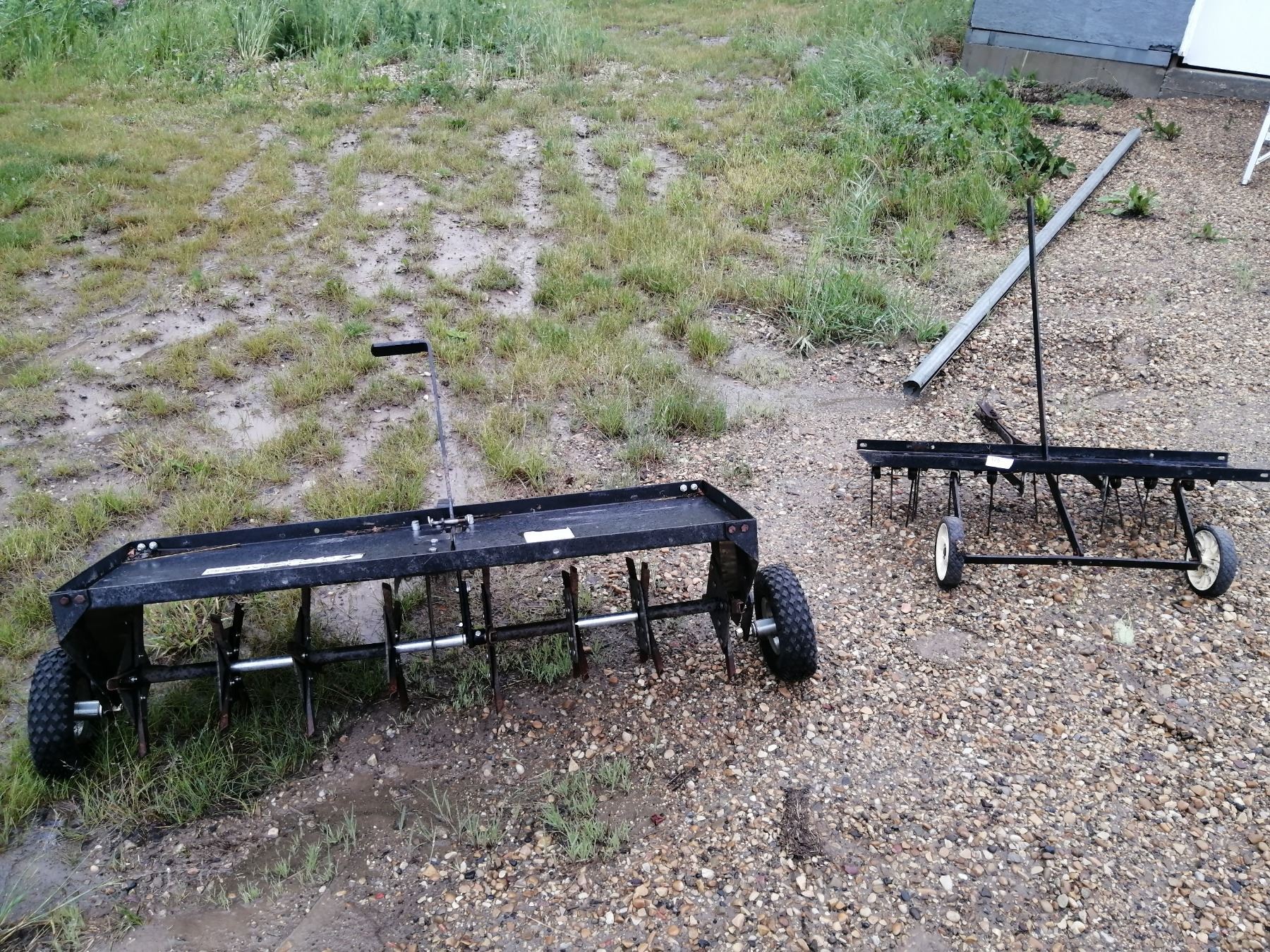 Quad PullBehind Attachments Aerator and Dethatcher Beck Auctions Inc.