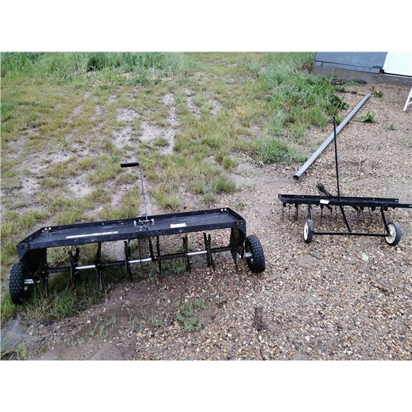 Quad Pull-Behind Attachments - Aerator and Dethatcher
