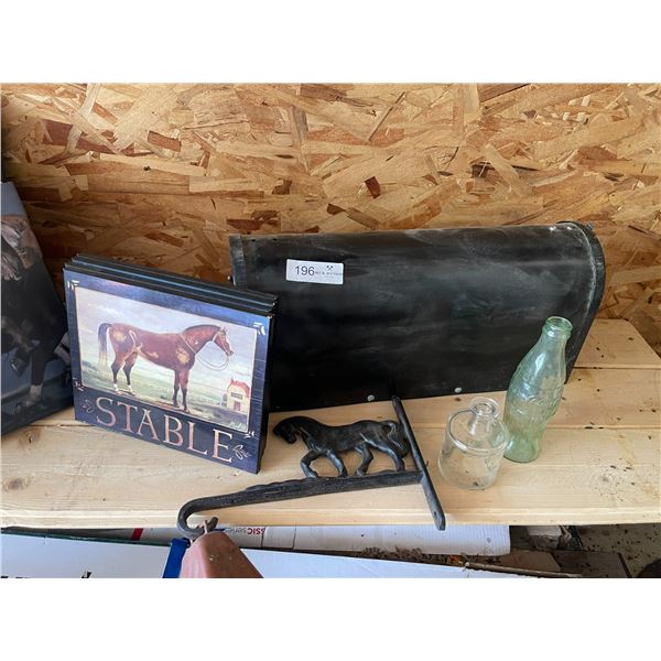 Anitique Mailbox & Farm Decor