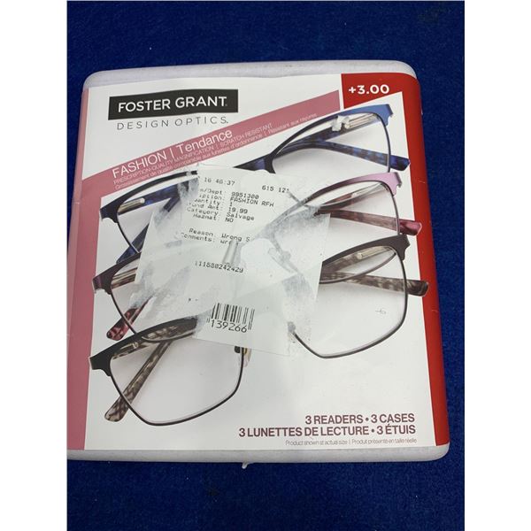 Foster Grant Fashion Reader Glasses (3.00)