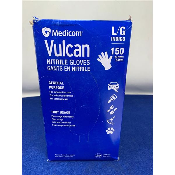 Medicom Vulcan Nitrile Gloves, 150 Pairs (L)