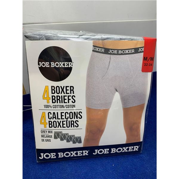 Joe Boxer Men's Boxer Briefs (4pairs) Medium 32-34