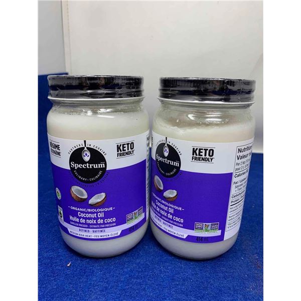 Spectrum Refined Organic Coconut Oil (2 x 414ml)