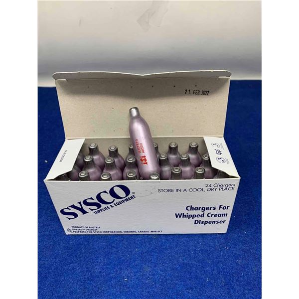 Sysco Chargers for Whipped Cream Dispenser (24 chargers)