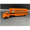 Image 1 : 1950s Orange Metal Moving Truck MCM Toy
