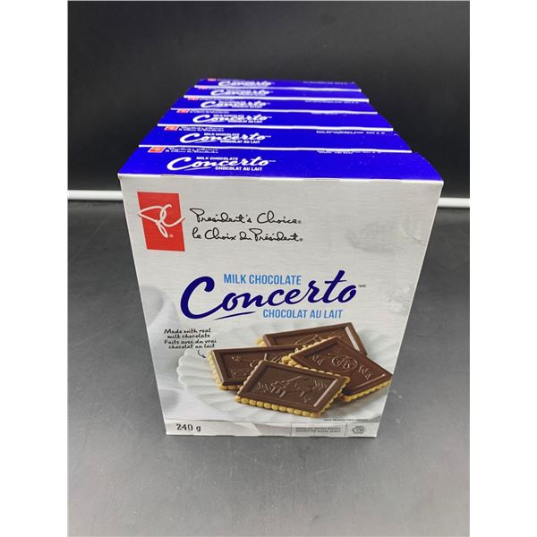 Presidents Choice Milk Chocolate Concerto Biscuits (6 x 240g)