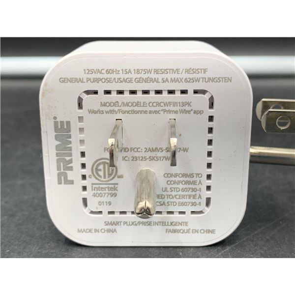 Prime 125Vac 60HZ 15A 1875W Resistive Plug In