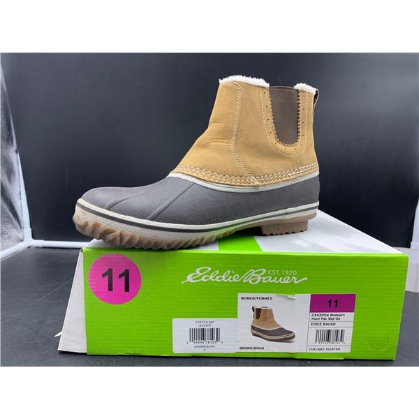 Eddie Bauer Women's Pac Slip-On Boots (Brown) Size 11