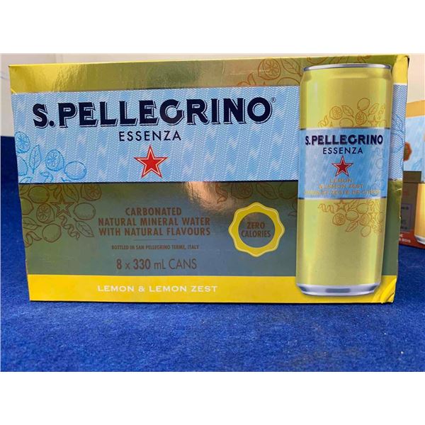 S. Pellegrino Carbonated Natural Mineral Water (8 x 330ml)