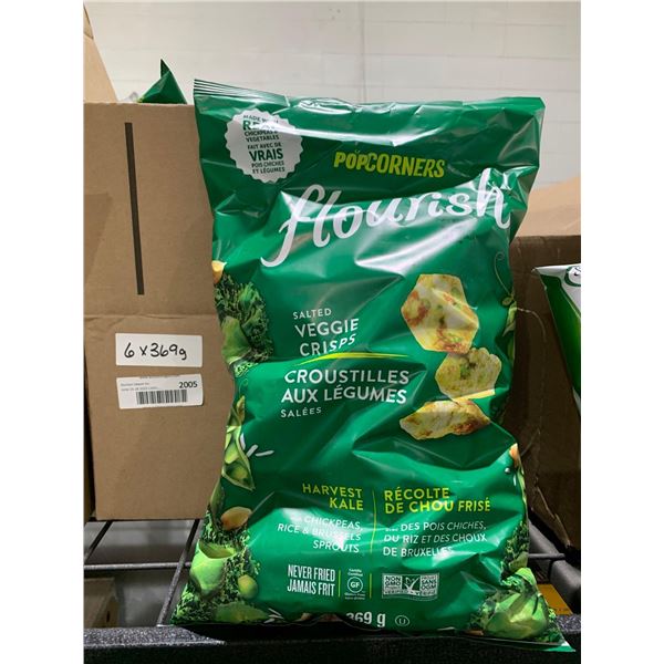 CASE LOT -Popcorners Flourish Veggie Crisps 6x396g