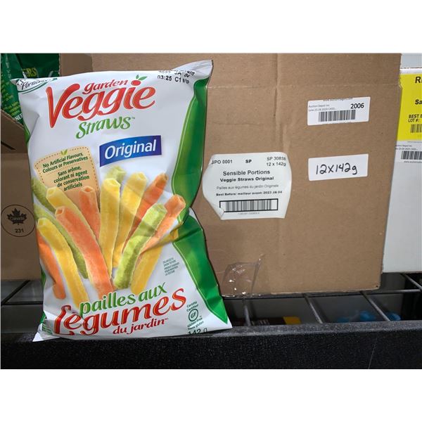 CASE LOT - Garden Veggie Straws 12x142g