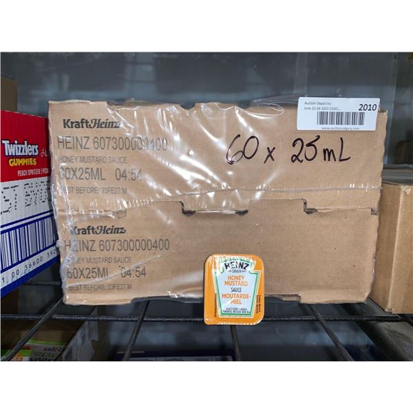 CASE LOT - Kraft Heinz Honey Mustard Individual Dip Packets 60x25ml