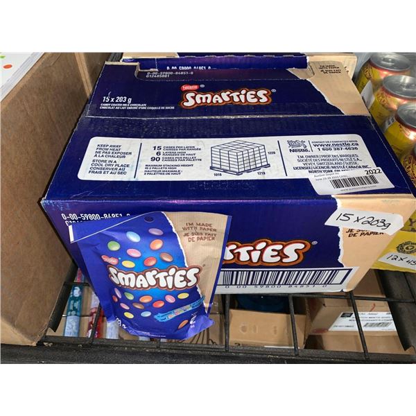 CASE LOT - Smarties Chocolaty Candies 15x203g