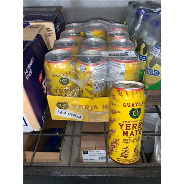 CASE LOT - Guayaki Organic Yerba Mate Revel Berry, Non-Sparkling Beverage 12x458ml