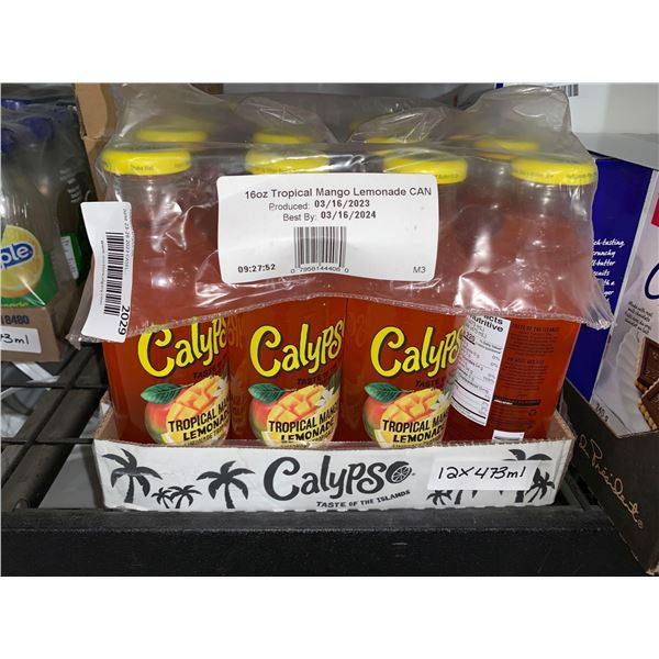CASE LOT - Calypso Tropical Mango Lemonade 12x473ml