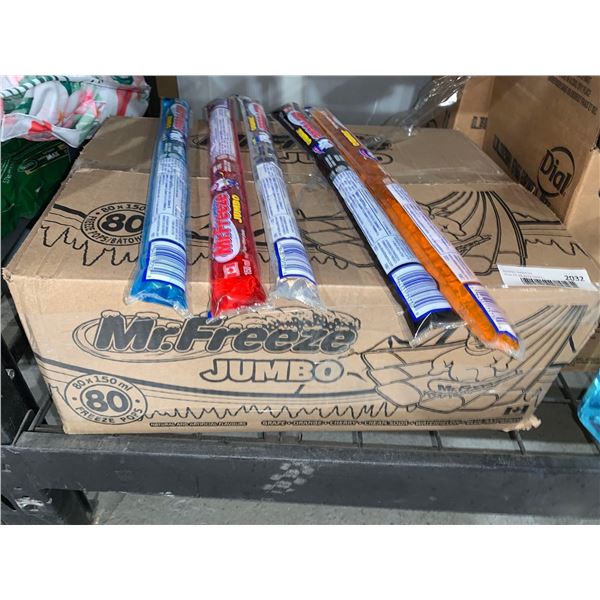 CASE LOT - Mr Freeze Jumbo 80x150ml - Assorted Flavors