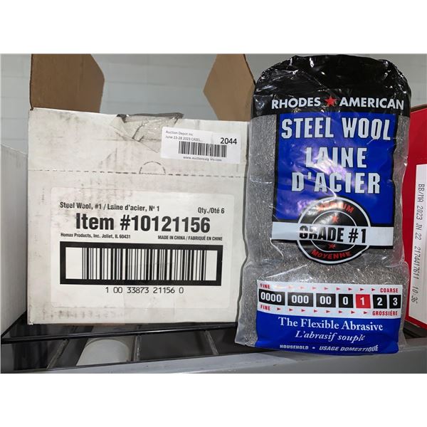 CASE LOT - Rhodes American Steel Wool 6 Bags