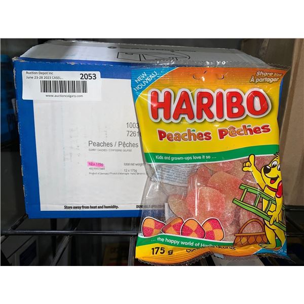 CASE LOT - Haribo Peaches 12 x 175g
