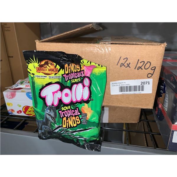 CASE LOT - Trolli Sour Tropical Dinos 12 x 120g