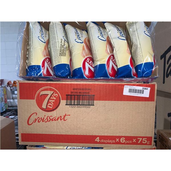 CASE LOT -7 Days Croissant Vanilla 4 packs of 6 x75g
