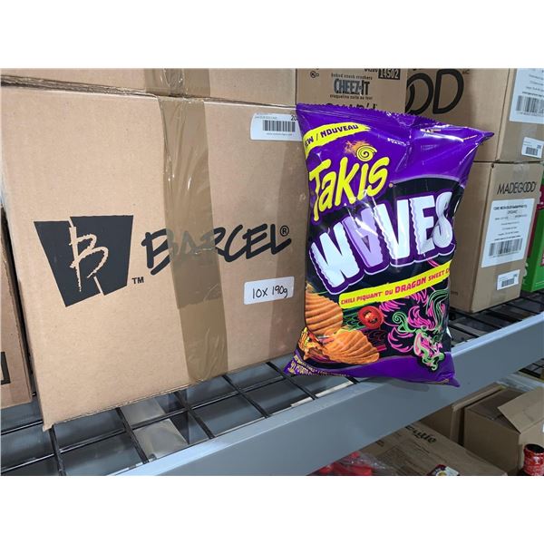 CASE LOT - Taki's Waves Dragon Sweet Chilli 10 x 190g