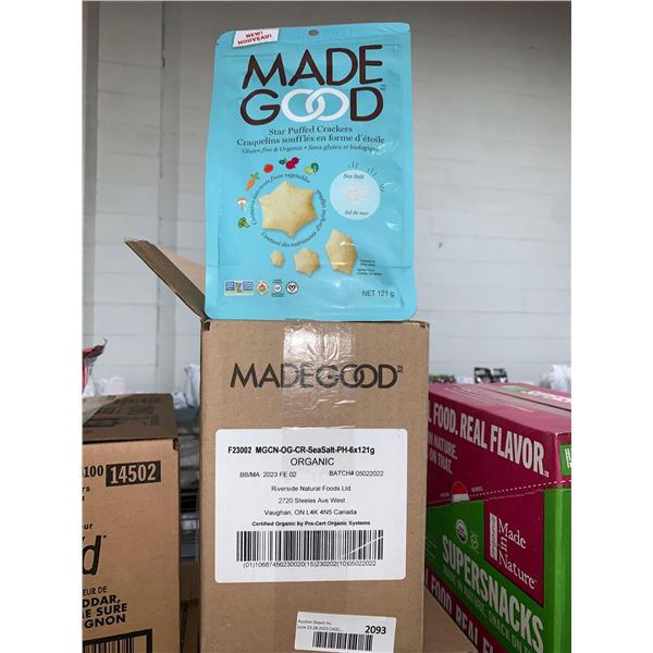 CASE LOT - Made Good Star Puffed Crackers 6 x 121g