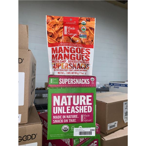 CASE LOT -Made in Nature Mango Sweet & Tangy Dried Fruit 6x85g