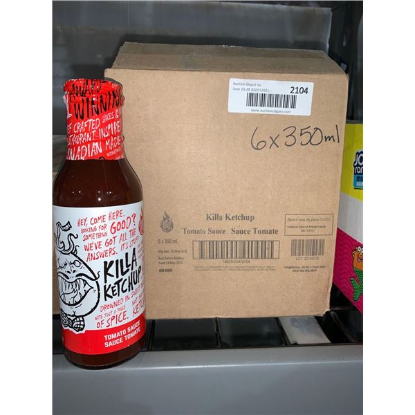 CASE LOT - Killa Ketchup Tomato Sauce 6 x 350ml