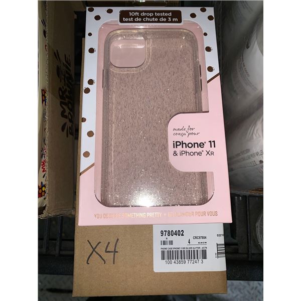 CASE LOT - Glitter Case for iPhone 11 & iPhone XR - Lot of 4
