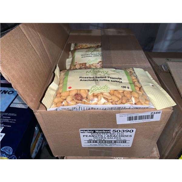 CASE LOT - Mighty Marked Roasted peanuts 20x190g