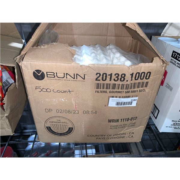CASE LOT - Bunn 500 Count Paper Coffee Filters